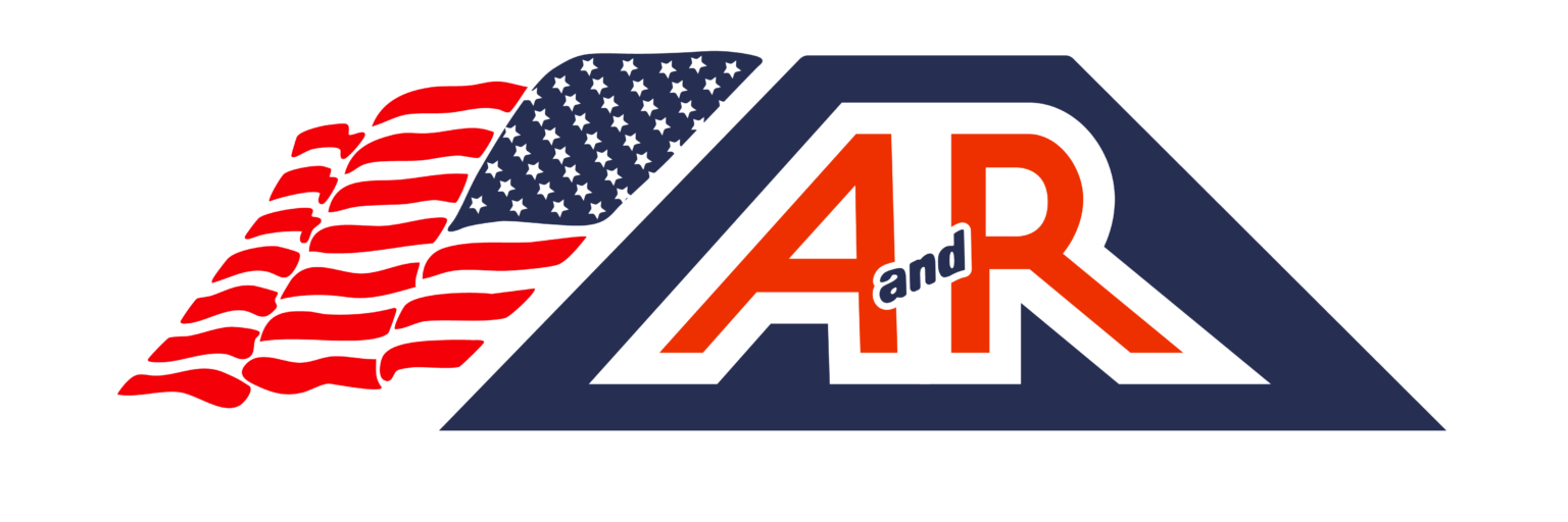 cropped-AR-Logo_Reversed-Stroked.png - ARWWM - ARWWM Logo with orange a and r letters separated by 'and', set inside a navy triangle, with a waving american flag motif on the left. - arwwm - arwwm
